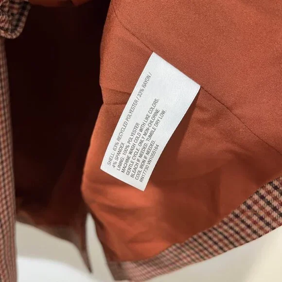 A New Day NWT Preppy Plaid Classic Boyfriend Academic Career Blazer [size XL] - Picture 9 of 9